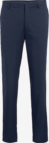 Steffen Klein Slim fit Pleated Pants in Blue: front