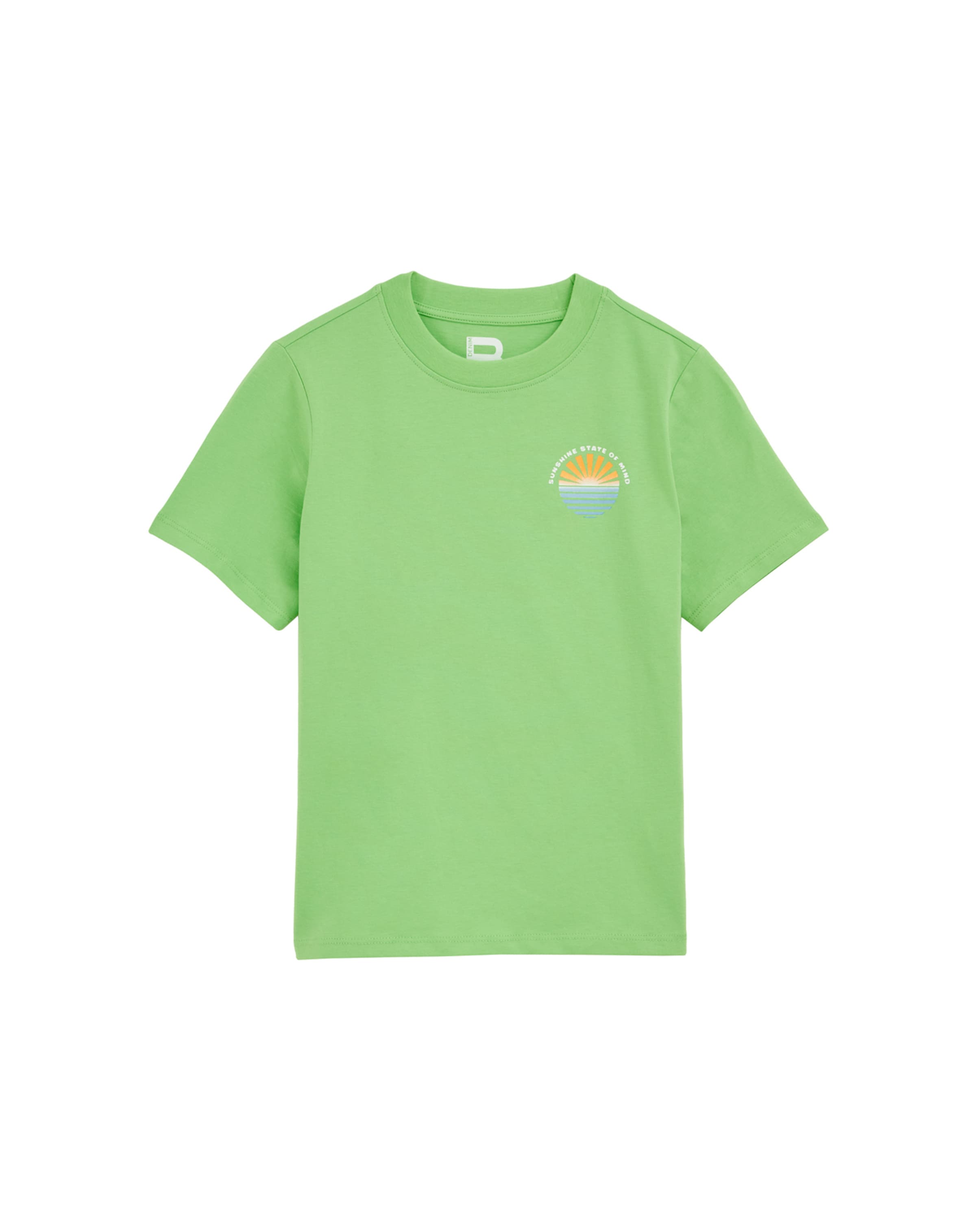 Tricou de la WE Fashion pe verde: față