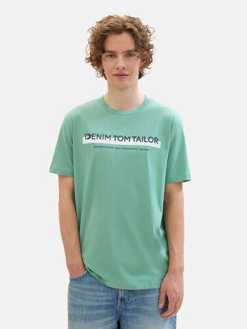 Maglietta di TOM TAILOR DENIM in verde