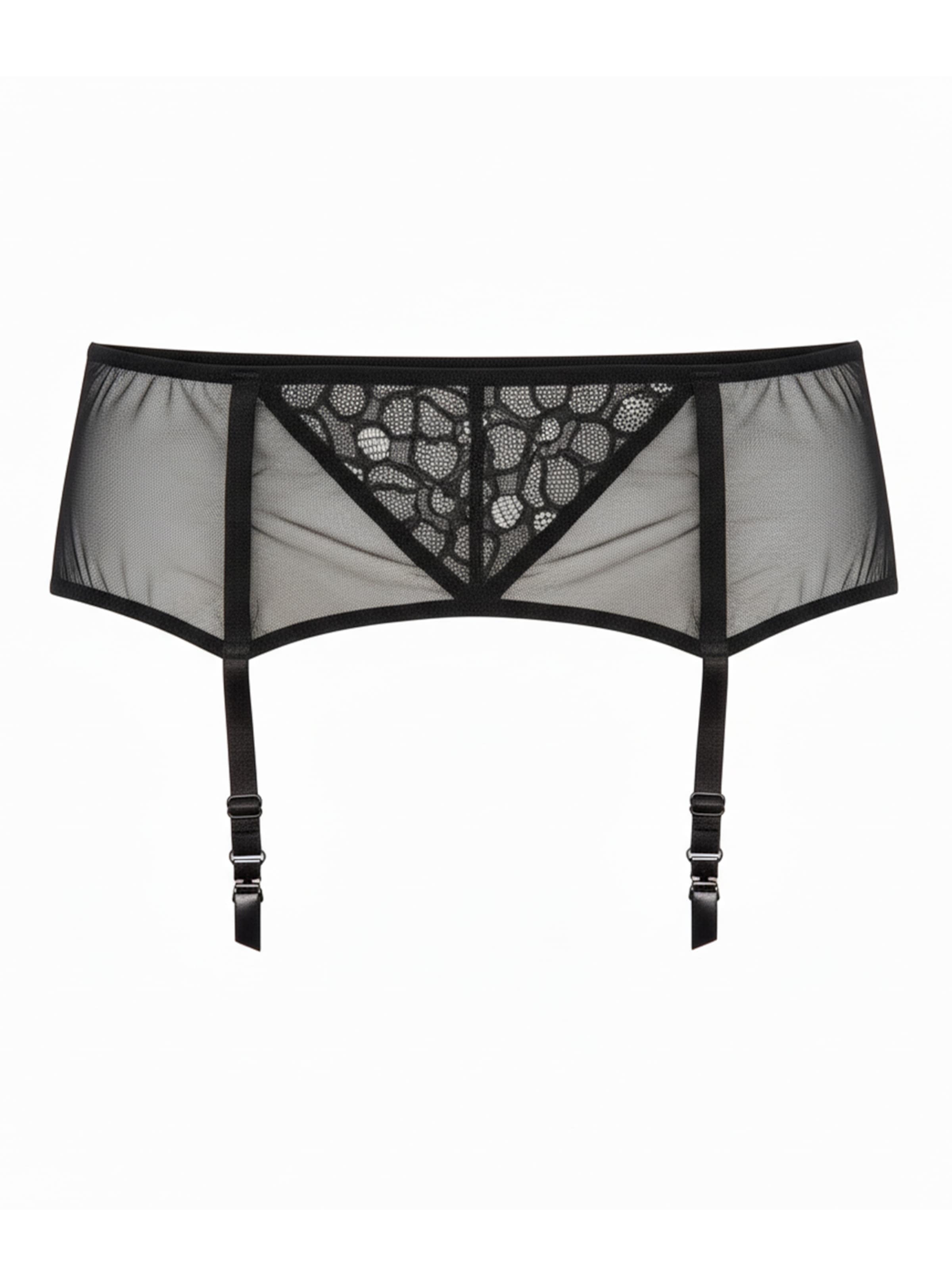 Biggi Big Garter Belt 'Flirt Garter Belt' in Black: front