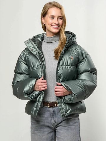 Geacă de iarnă ' UWLean ' de la U.S. POLO ASSN. pe verde: față