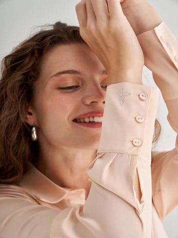 SILK & CASHMERE Shirt in Roze