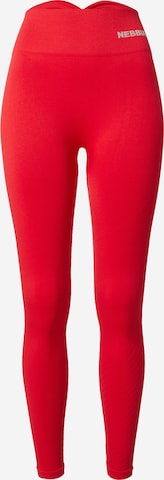 NEBBIA Skinny Sportbyxa i röd: framsida