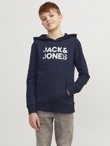 Sweat Jack & Jones Junior en bleu : devant