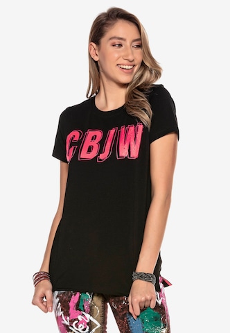 CIPO & BAXX Shirt 'CBJW Neon' in Black