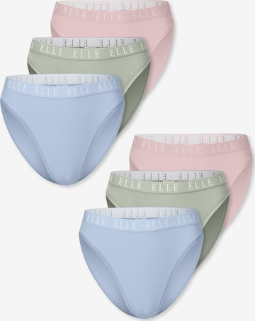 ELLE Slip ' High Leg - ELLE LOGO ' in Gemengde kleuren: voorkant