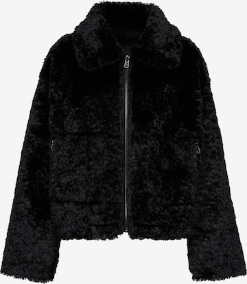 Veste mi-saison 'Kunstpelzjacke' MANISA en noir : devant
