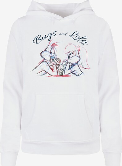 ABSOLUTE CULT Sweatshirt 'Looney Tunes - Bugs and Lola Sketch' in marine / hellblau / cranberry / weiß, Produktansicht
