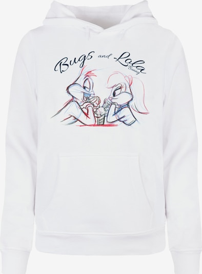 ABSOLUTE CULT Sweatshirt 'Looney Tunes - Bugs and Lola Sketch' in de kleur Marine / Lichtblauw / Cranberry / Wit, Productweergave