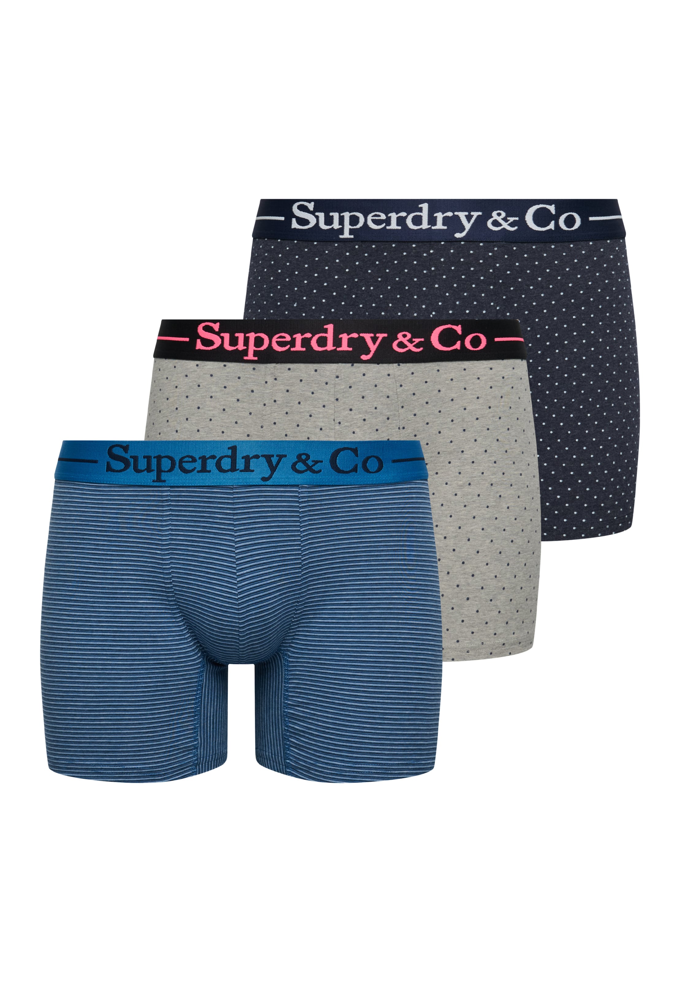 Superdry & Co Boxer shorts in Blue: front