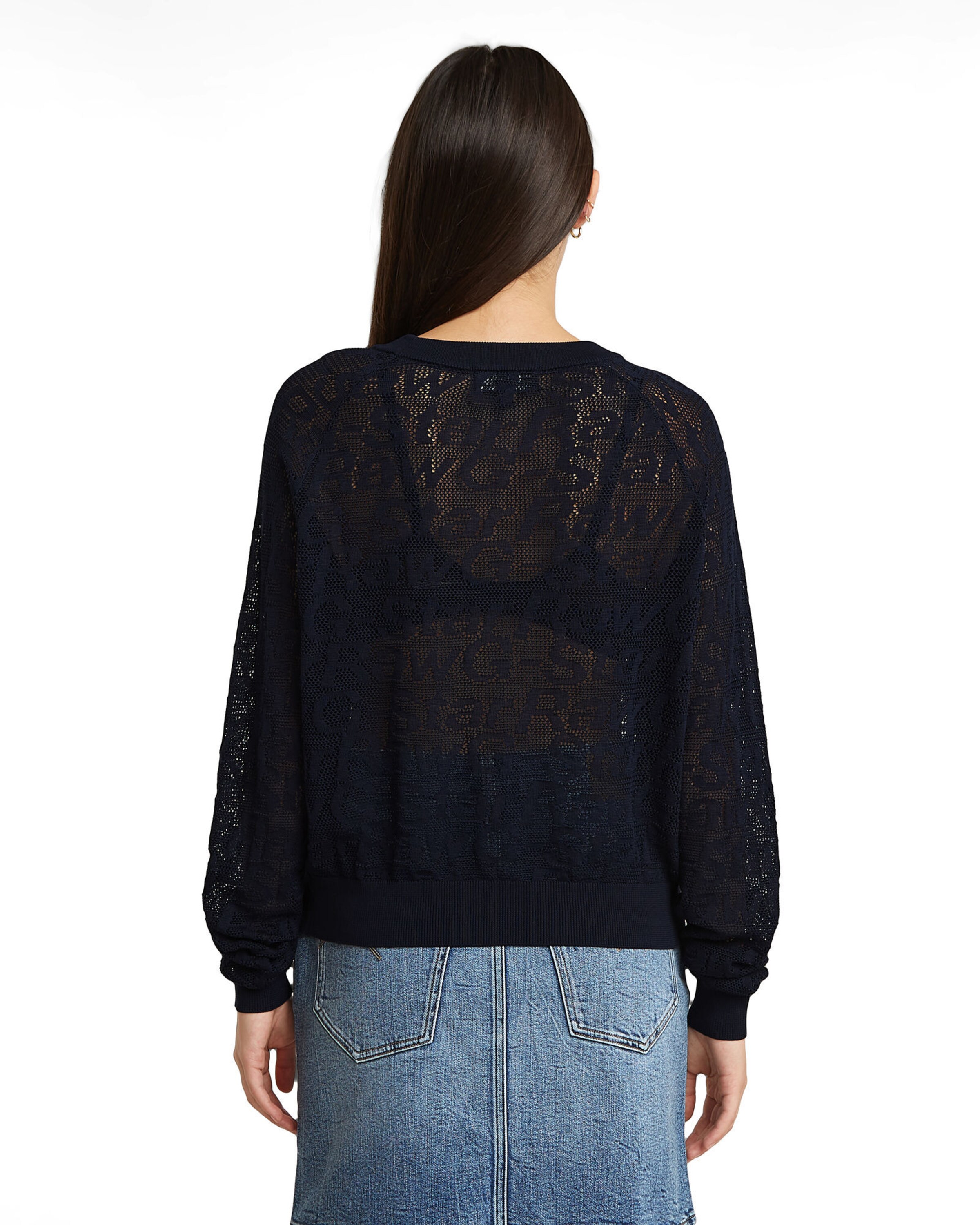 Pull-over 'Pointelle' G-STAR en noir