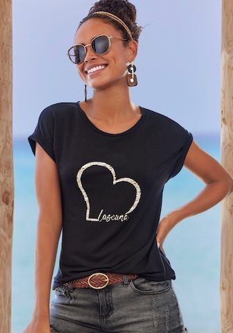 LASCANA Shirt in Black: front