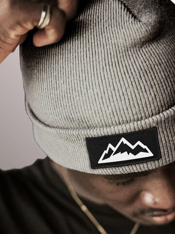 Neverless Beanie 'Mountain' in Grey: front
