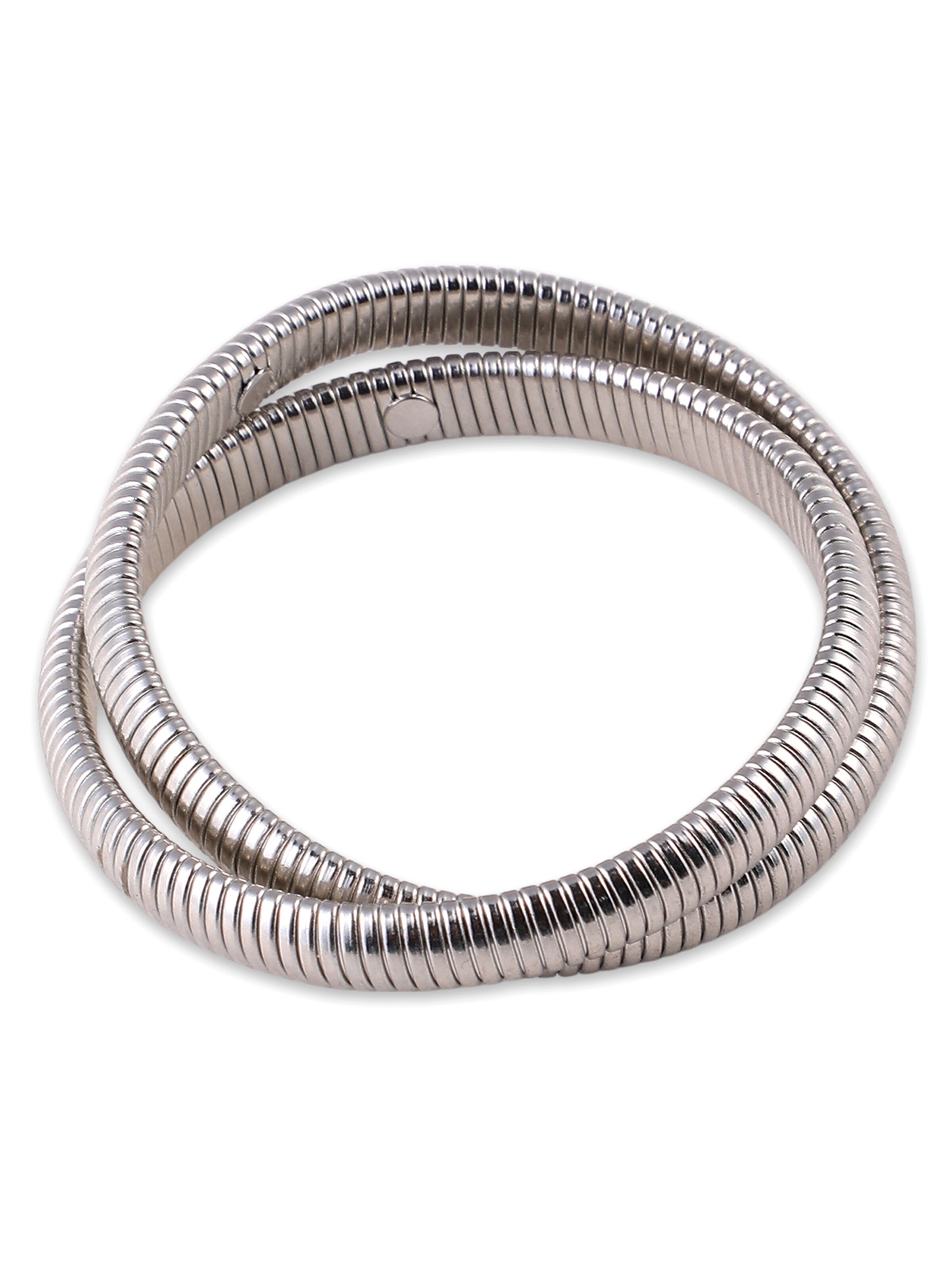 SOHI Браслет 'Tempest' в Серебристый: спереди