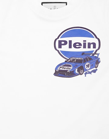 T-Shirt 'Racing' Philipp Plein en blanc