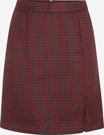 Pieces Tall Skirt in Red: front