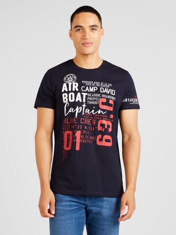 T-Shirt 'Alaska Ice Tour' CAMP DAVID en bleu : devant