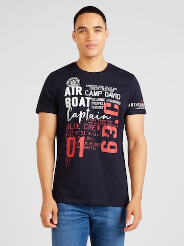 CAMP DAVID Bluser & t-shirts 'Alaska Ice Tour' i sort: forside
