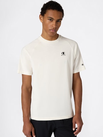 T-Shirt Champion Authentic Athletic Apparel en beige : devant