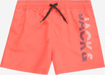 Jack & Jones Junior Badeshorts 'FIJI' in Orange: predná strana