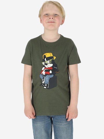 Denim Factory - Camiseta 'San Diego' en verde: frente