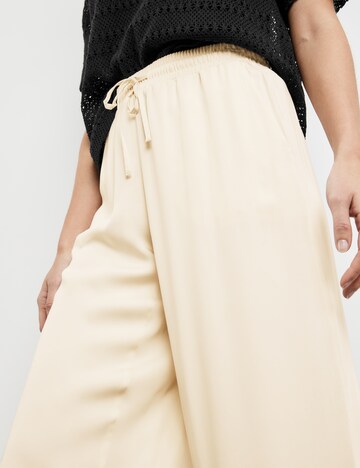 TAIFUN Wide leg Broek in Beige