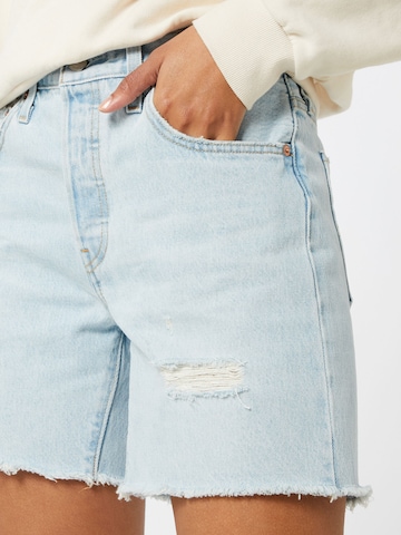 Regular Jeans '501® Mid Thigh Short' de la LEVI'S ® pe albastru