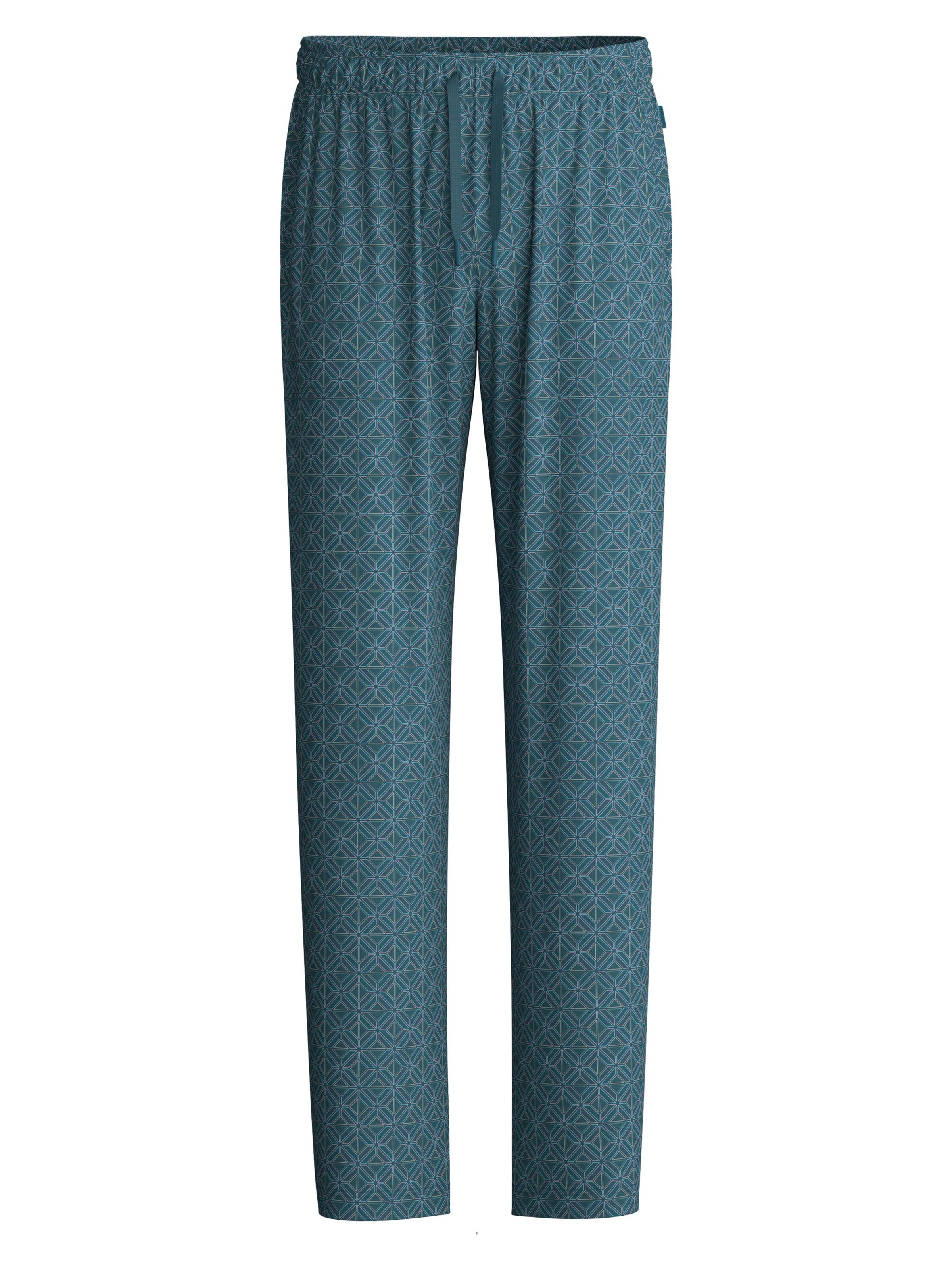 CALIDA Pyjamahose 'RMX Sleep Leisure'‌ in Grün: Vorderseite