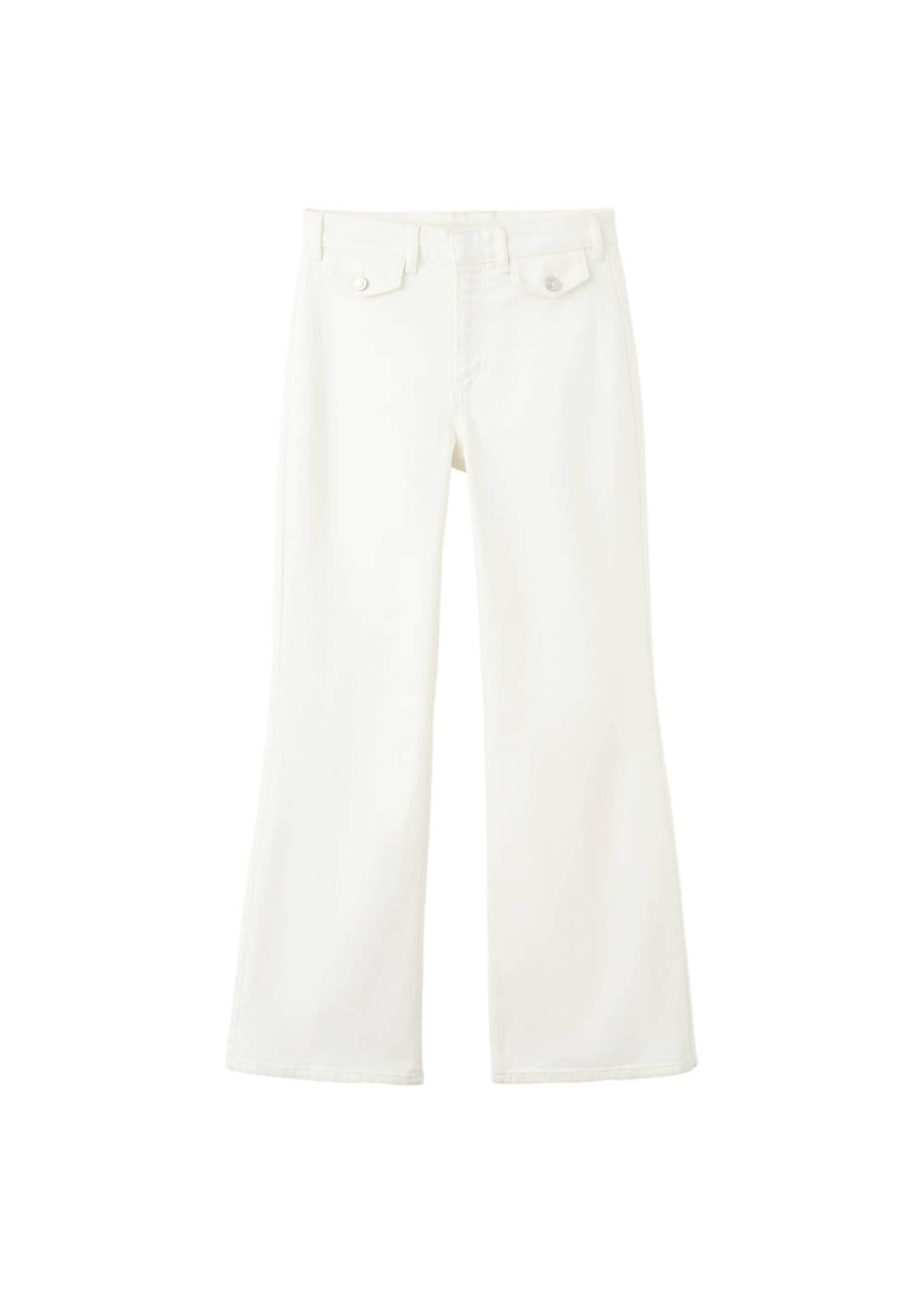 MANGO Wide leg Jeans 'Brynn' in White: front