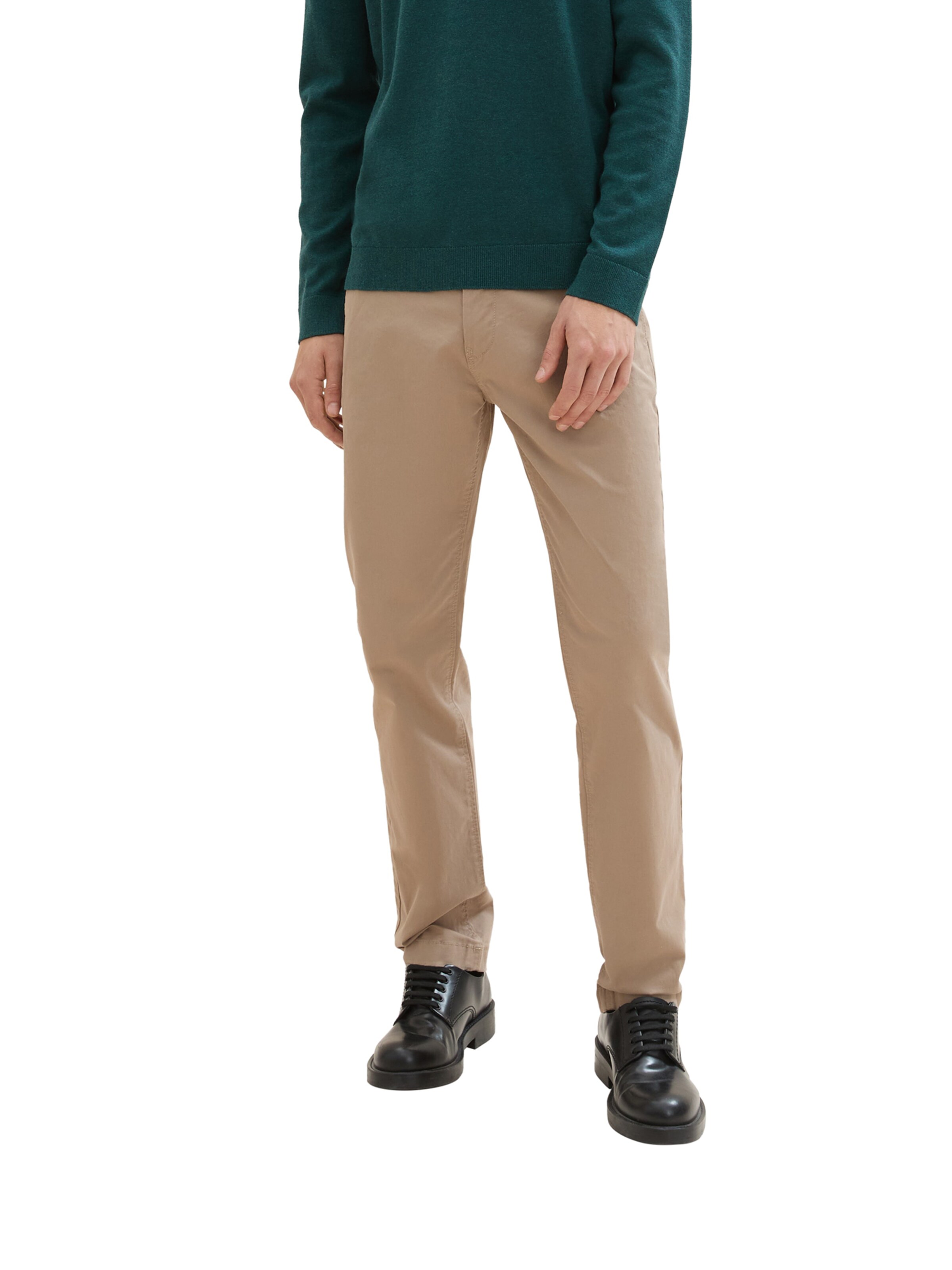 TOM TAILOR Štandardný strih Chino nohavice - Sivá: predná strana