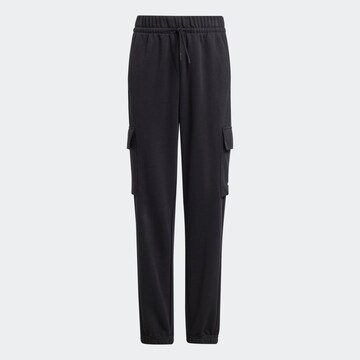 ADIDAS SPORTSWEAR Tapered Sports trousers in Black: front