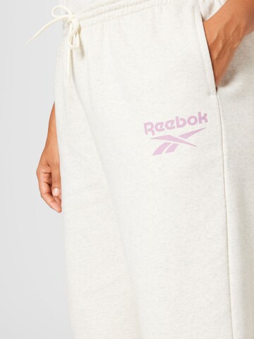 Reebok Loosefit Παντελόνι σε λευκό