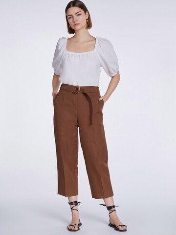 SET Loose fit Pleated Pants in Brown