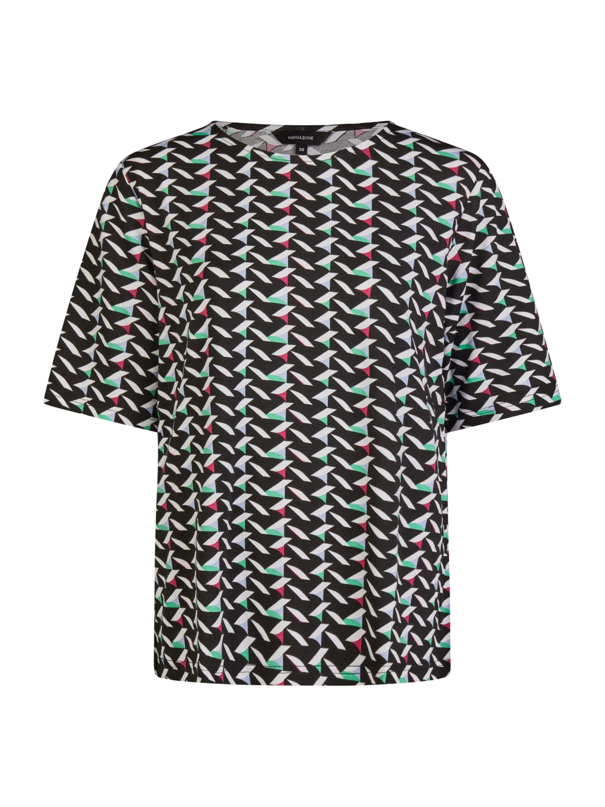 T-shirt Navigazione en noir : devant