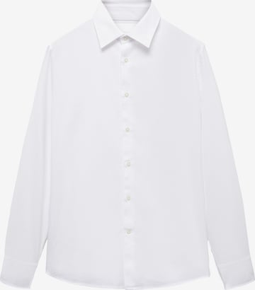 Coupe regular Chemise 'Arthur' MANGO MAN en blanc : devant