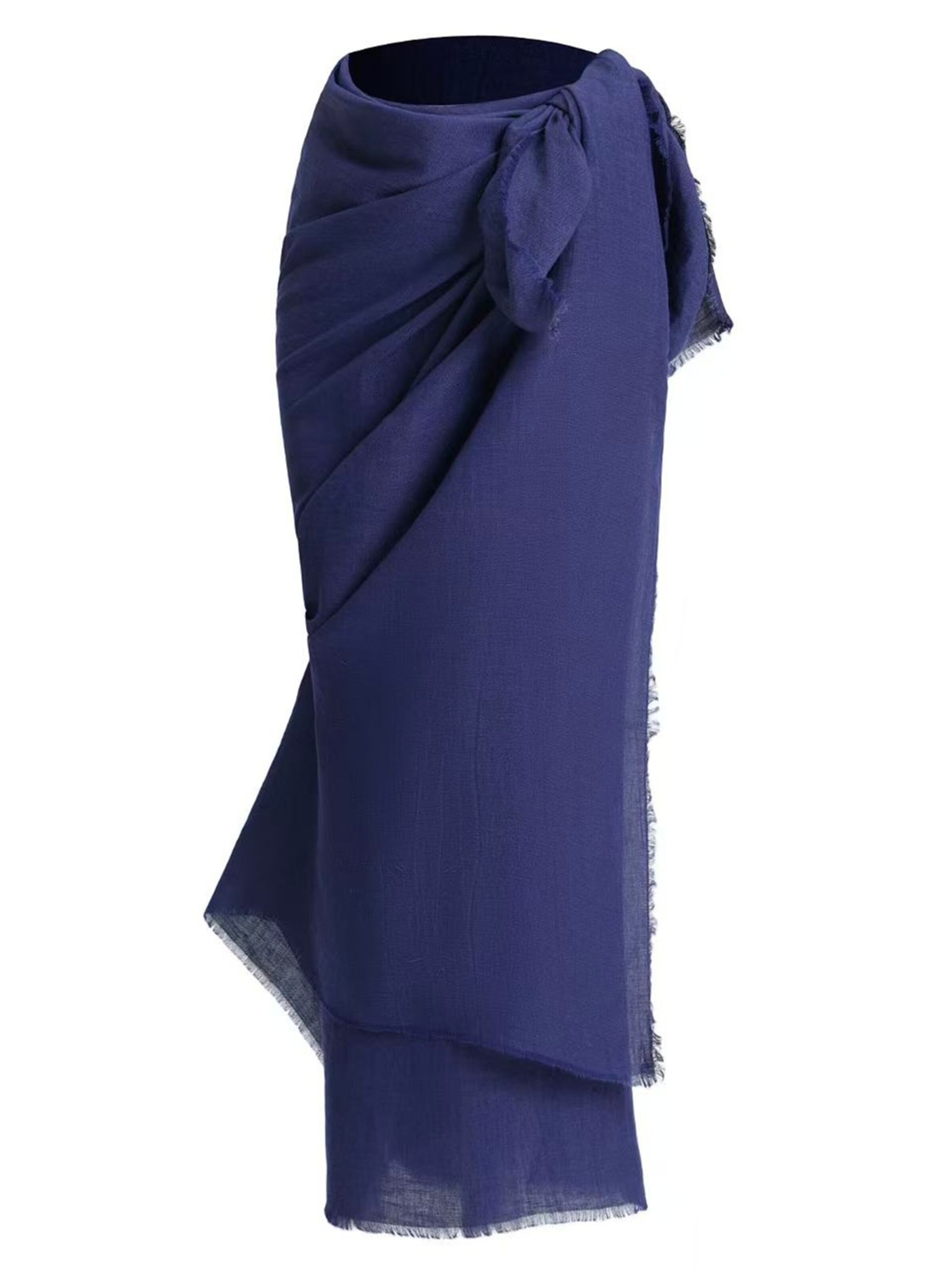 Emilie collection Strandlaken 'Pareo' in Blauw: voorkant