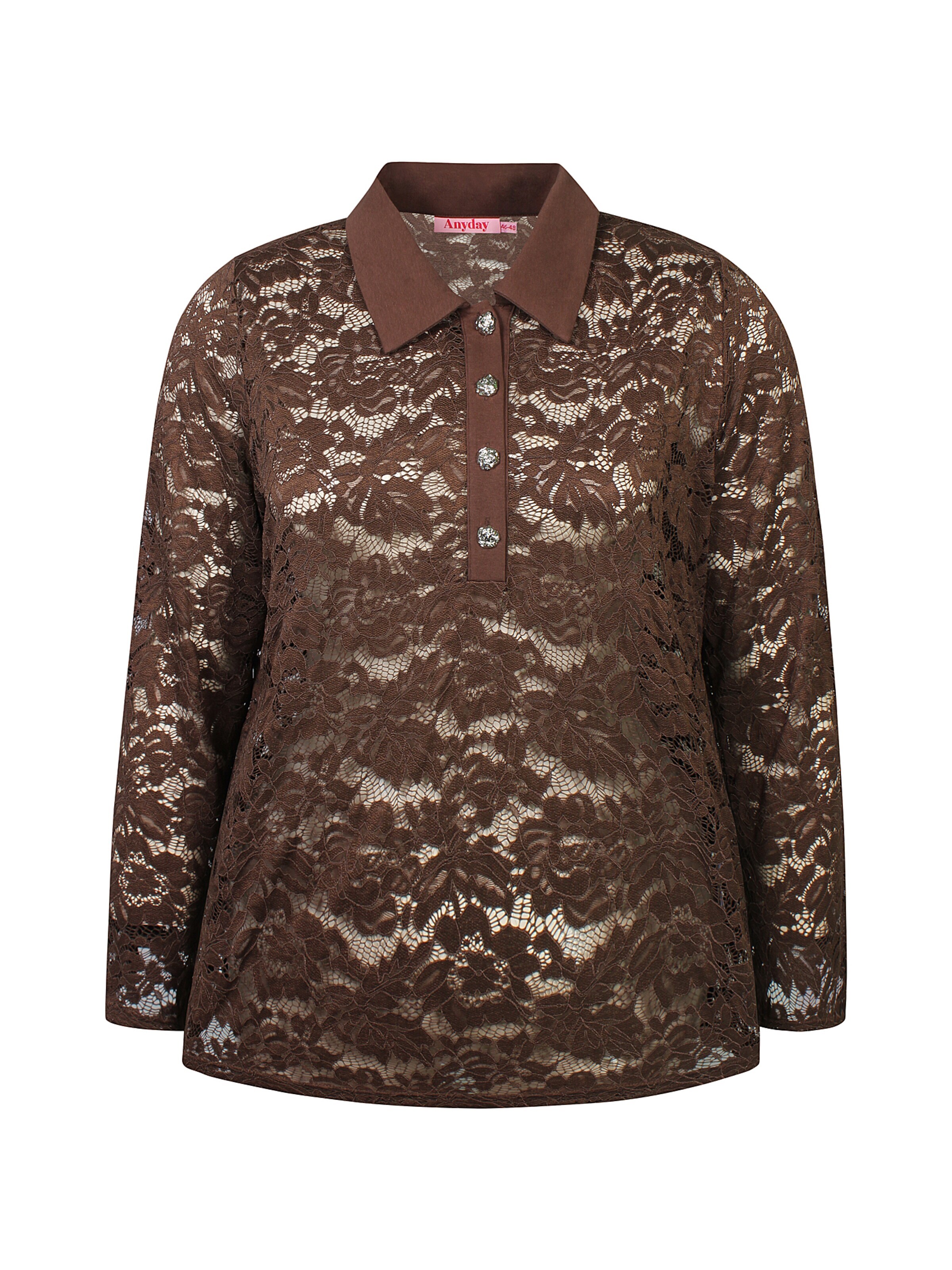 Anyday Shirt 'Teresia 481' in Brown: front