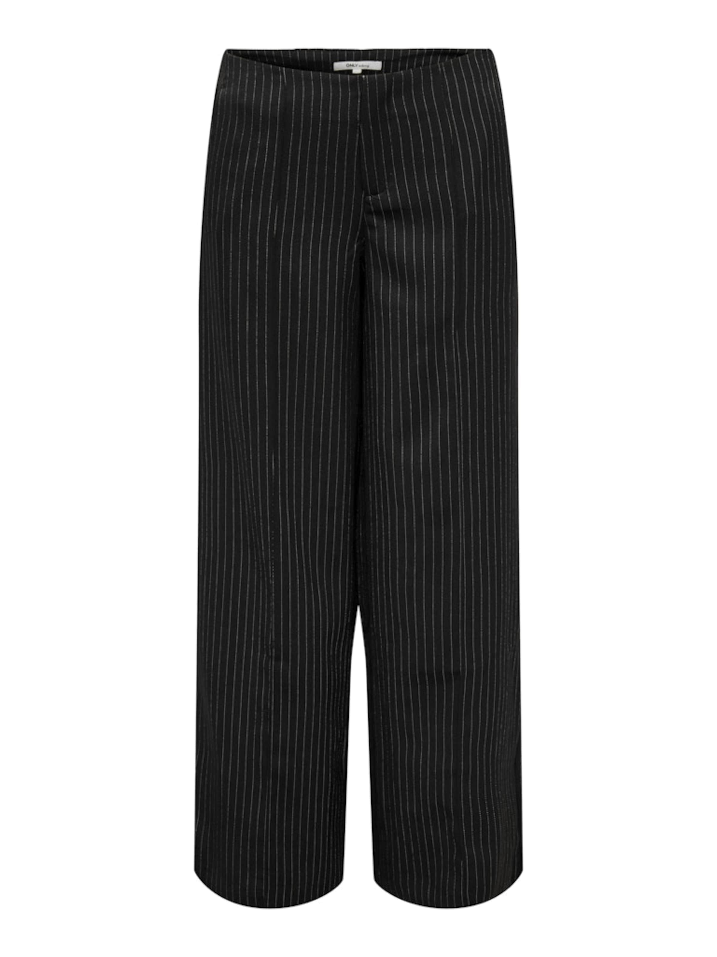 Wide Leg Pantalon à plis 'ONLBLISS LIFE' ONLY en noir : devant