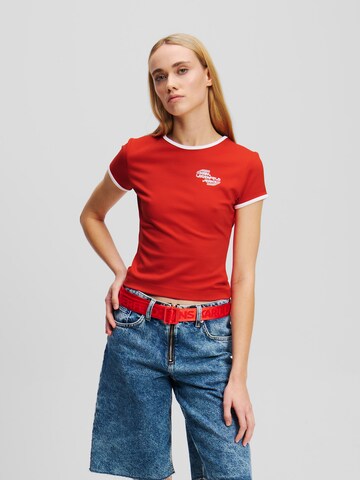 KARL LAGERFELD JEANS Shirt in Red: front