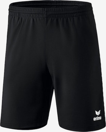 ERIMA Regular Workout Pants in Black: front