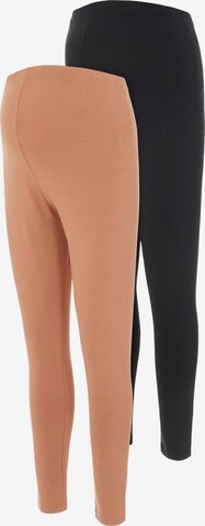 MAMALICIOUS Skinny Leggings 'Charlie' in Braun: predná strana