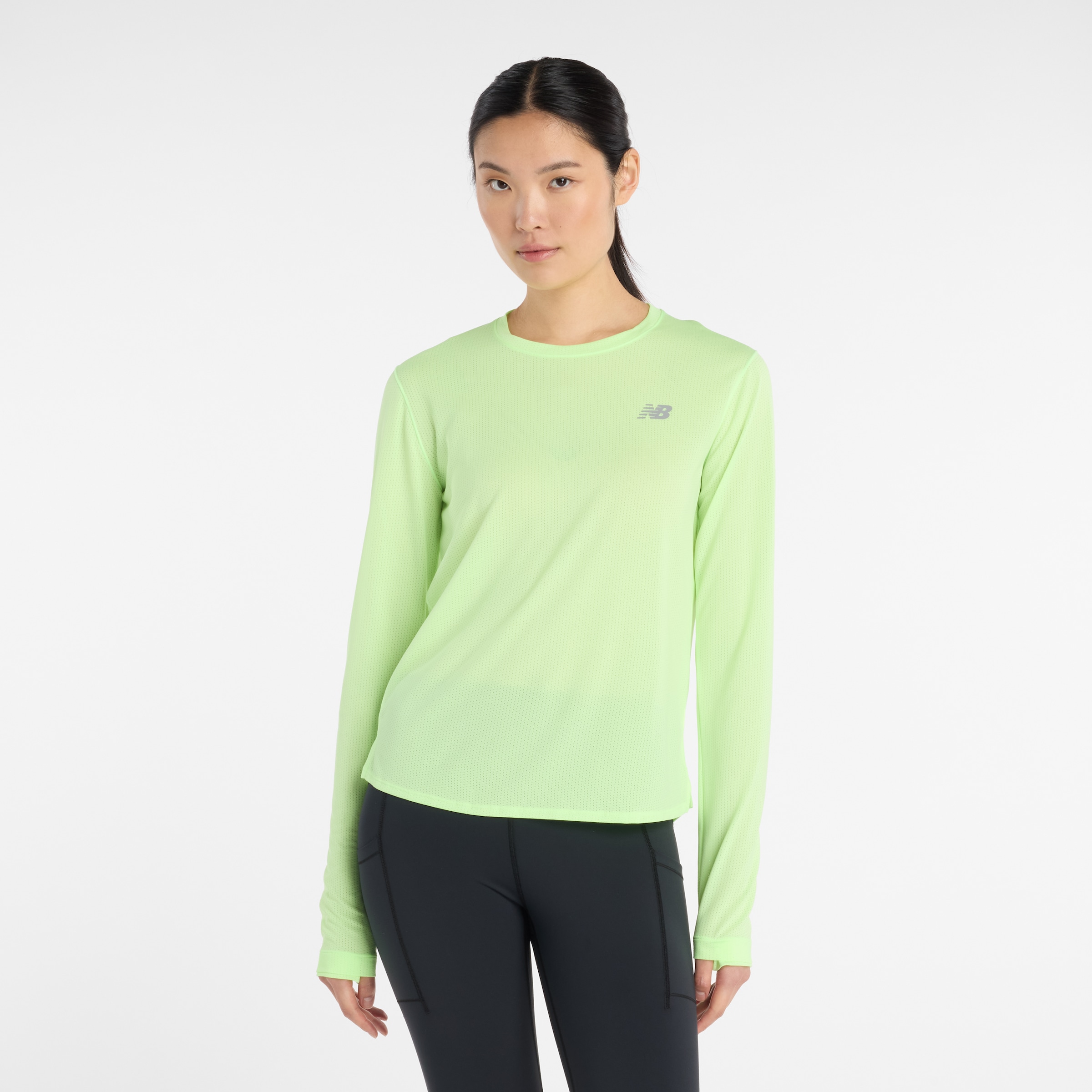 T-shirt fonctionnel 'Athletics' new balance en vert : devant