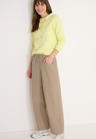 CECIL Wide Leg Hose in Beige