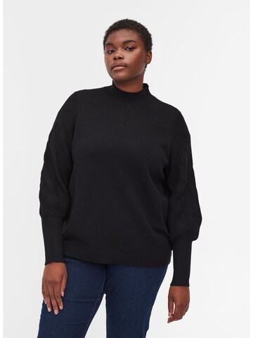 Zizzi Pullover in Schwarz