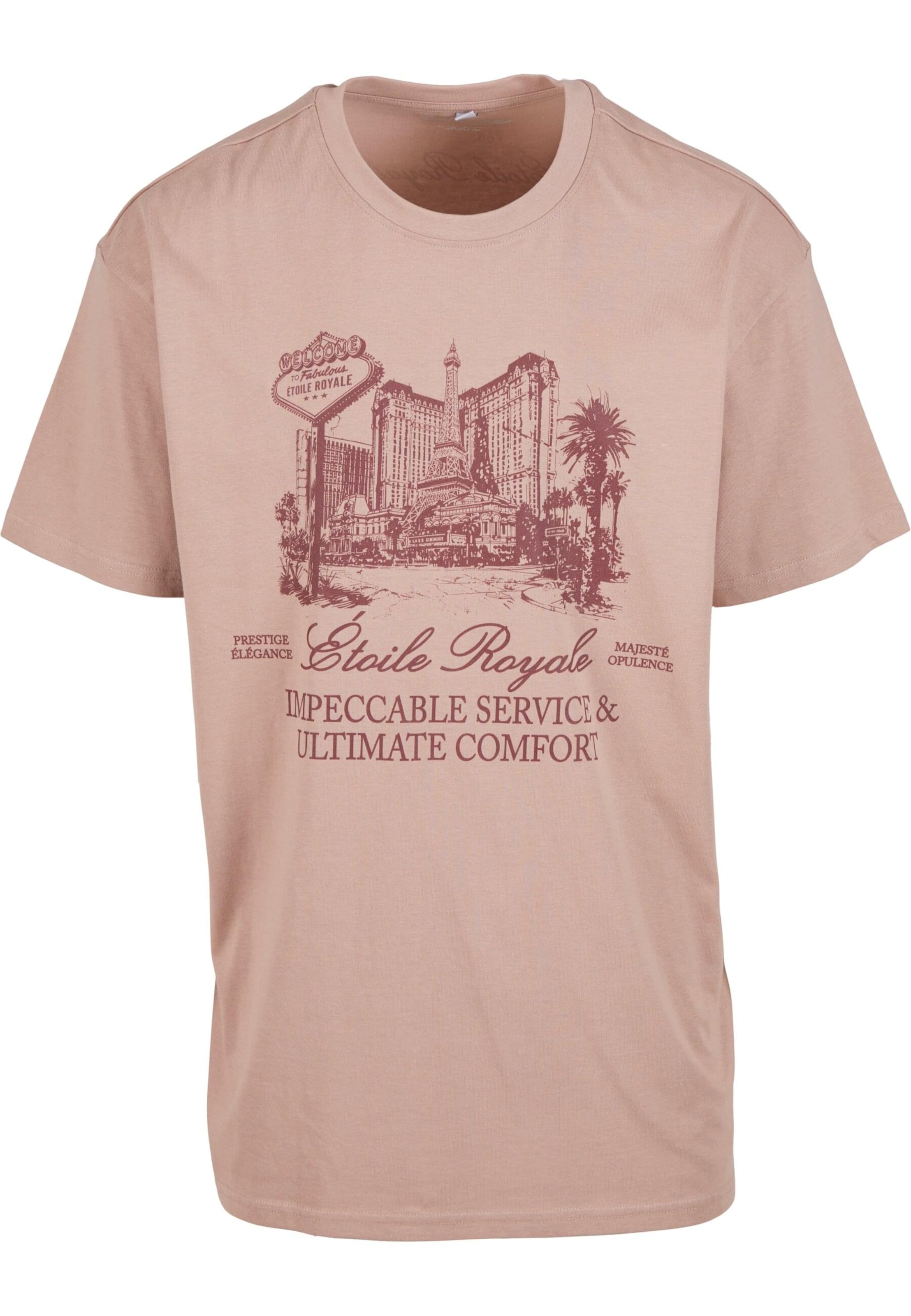 Mister Tee Tričko 'Etoile Royale' – pink: přední strana