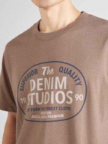 Jack & Jones Premium T-shirt 'JPRBLURASHFORD' i brun