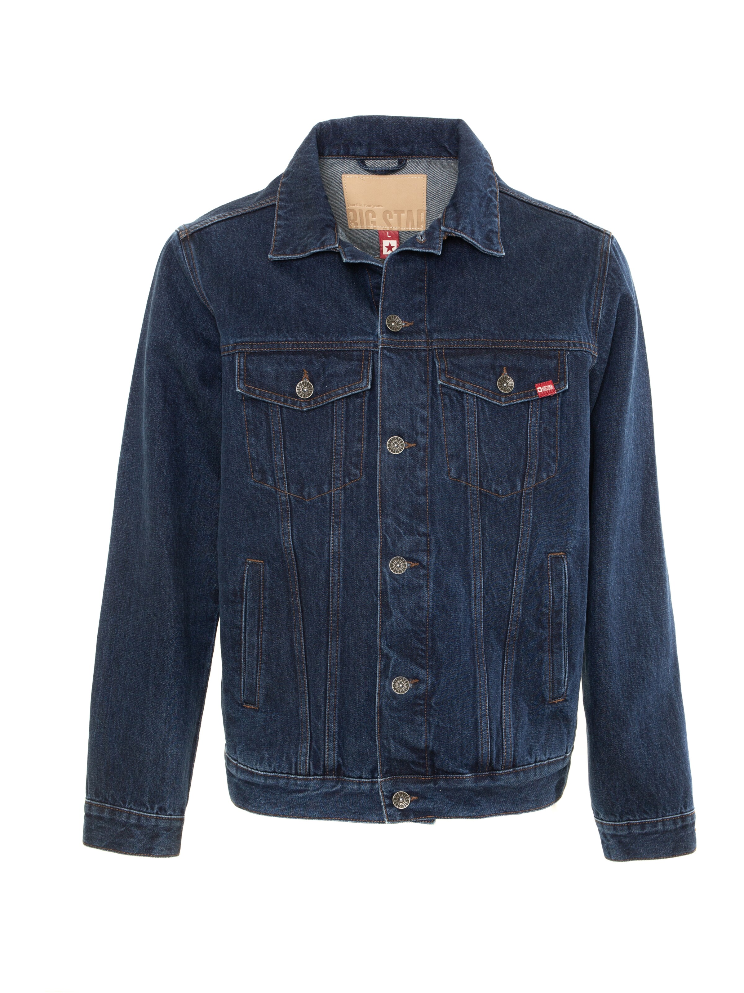 BIG STAR Jacke 'Charlie' in Blau: Vorderseite