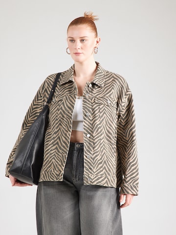 Vero Moda Curve Демисезонная куртка 'VMCTessa' в Коричневый: спереди