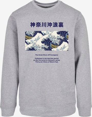 Felpa 'APOH - Hokusai 36' di Merchcode in grigio: frontale