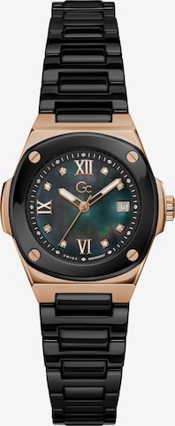Orologio analogico 'Coussin Shape Mini' di Gc in nero: frontale